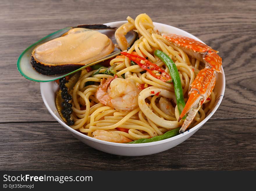 Seafood spaghetti