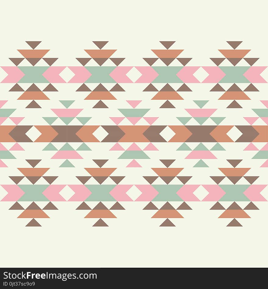 Ethnic boho seamless pattern. Tribal pattern. Folk motif. Textile rapport.