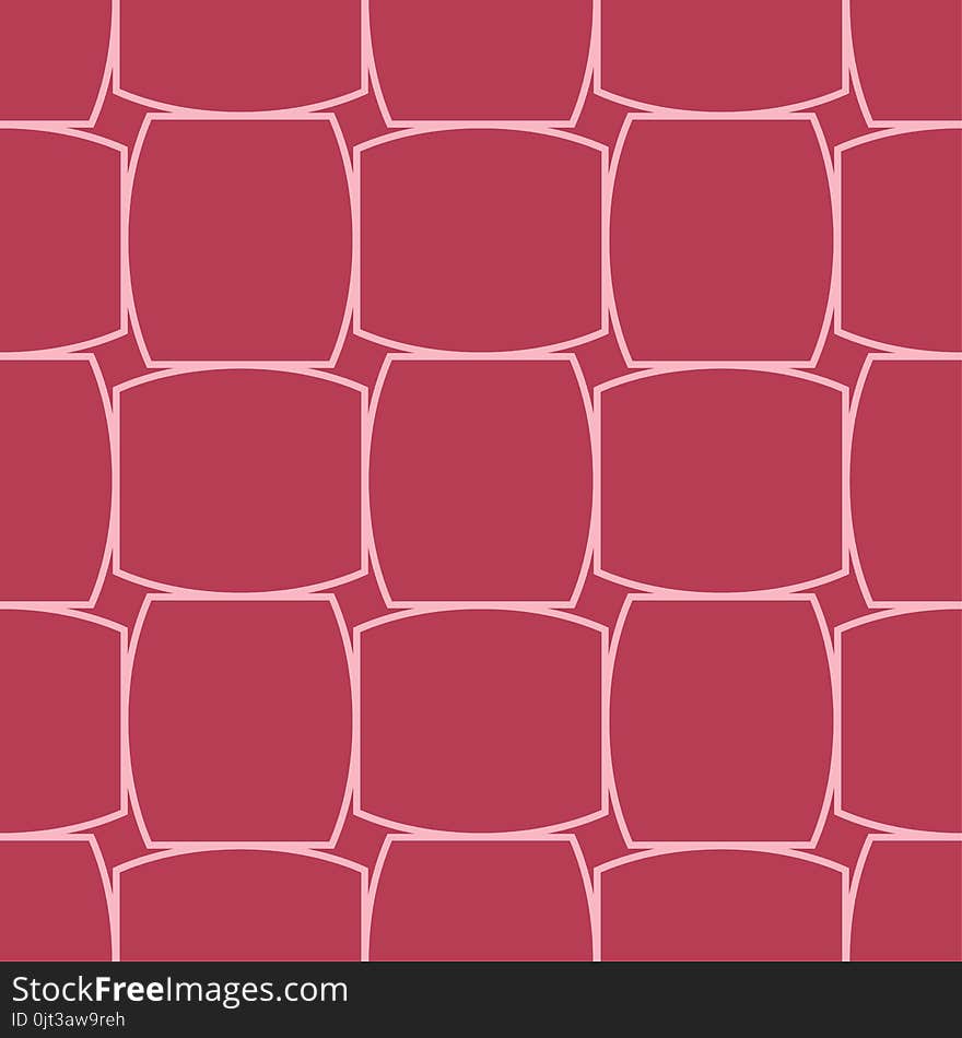 Red and pale pink geometric ornament. Seamless pattern for web, textile and wallpapers