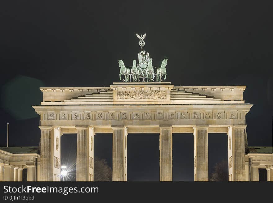 Brandenburg Gate by night