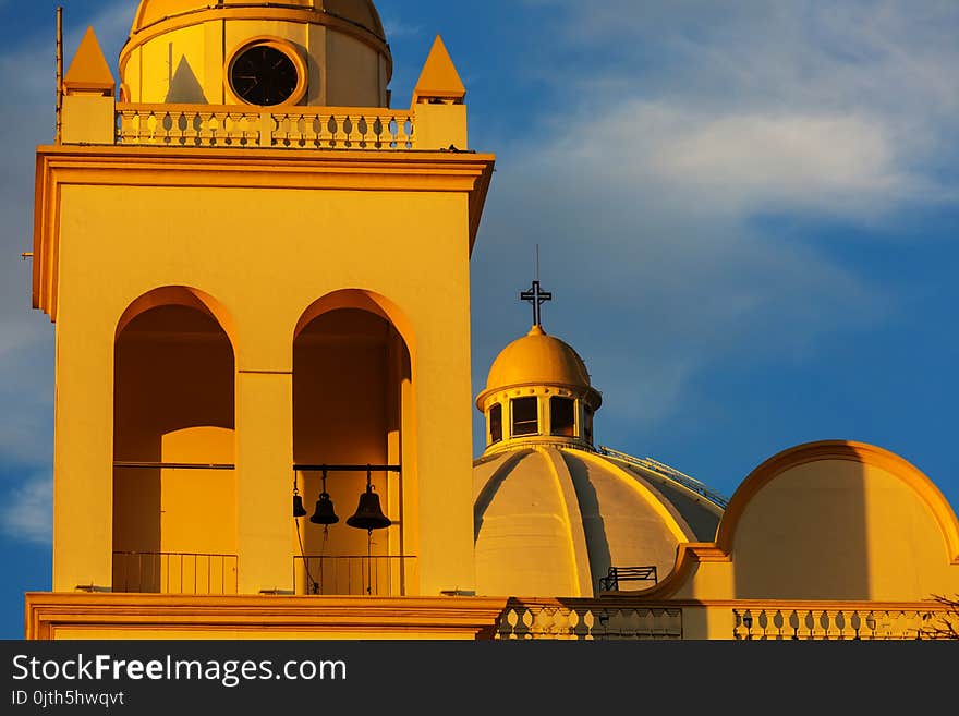 Beautiful colonial architecture in El Salvador, Central America