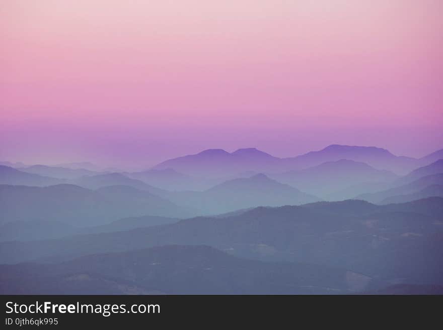 Mountains silhouette