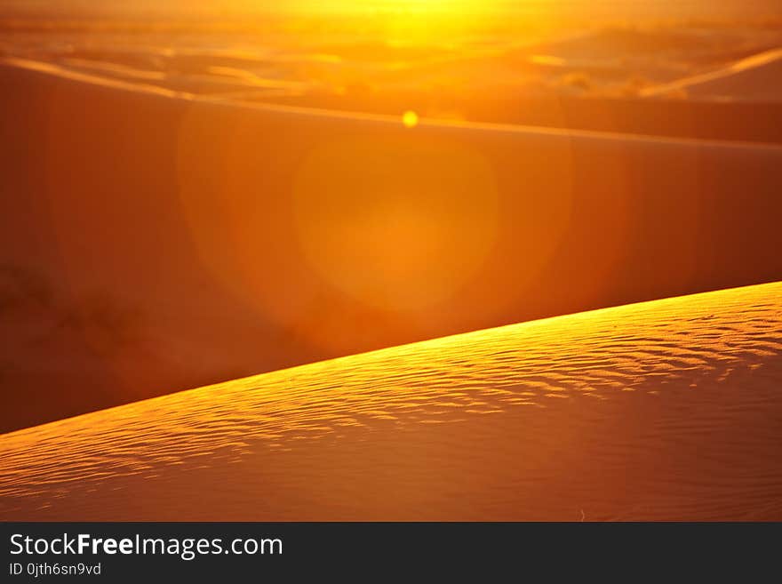 Scenic sand dunes in desert. Scenic sand dunes in desert