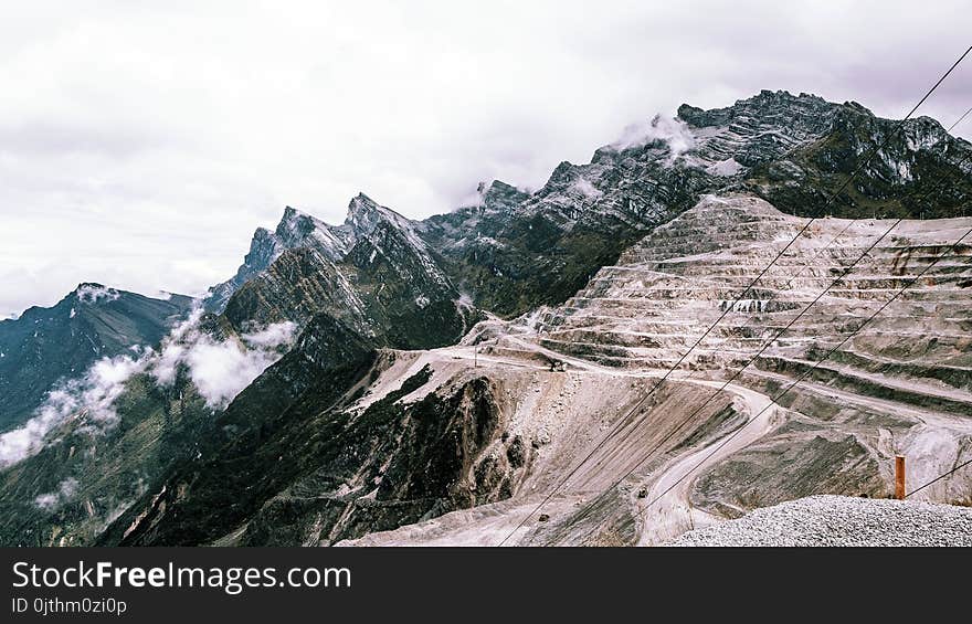 Landmark Photography of Gray and Brown Cliff Formations