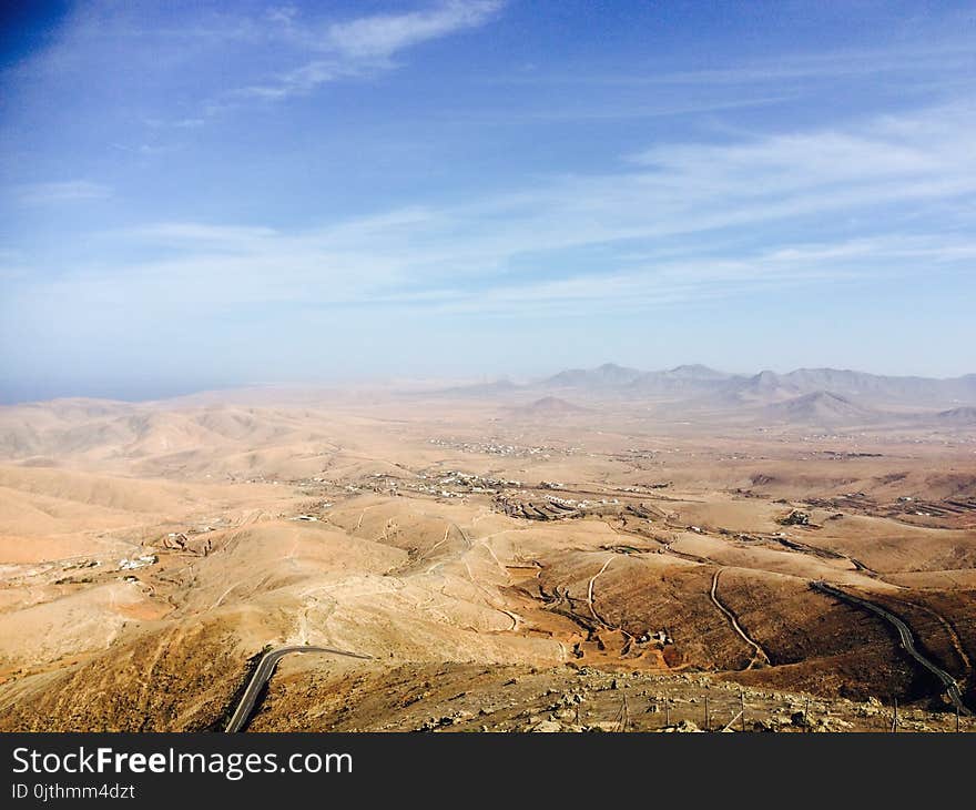 Top View Of Desert