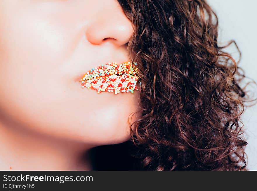 Woman&#x27;s Multicolored Ball Lipstick