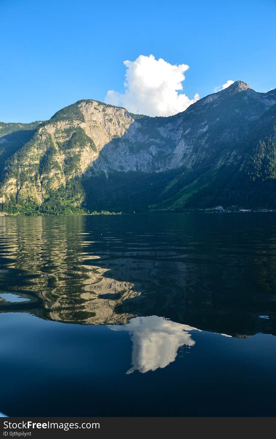 Body of Water Near Gray Mountain