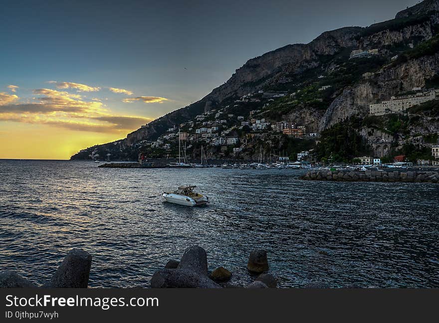 Speedboat on Body of Water