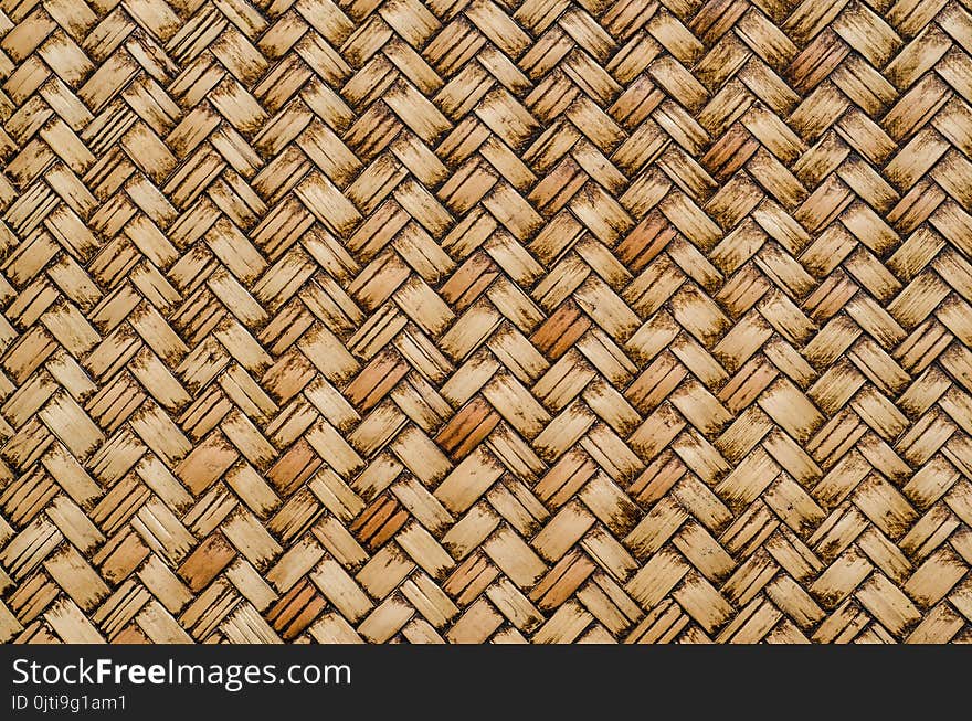 Wooden texture background, Thai handcraft.