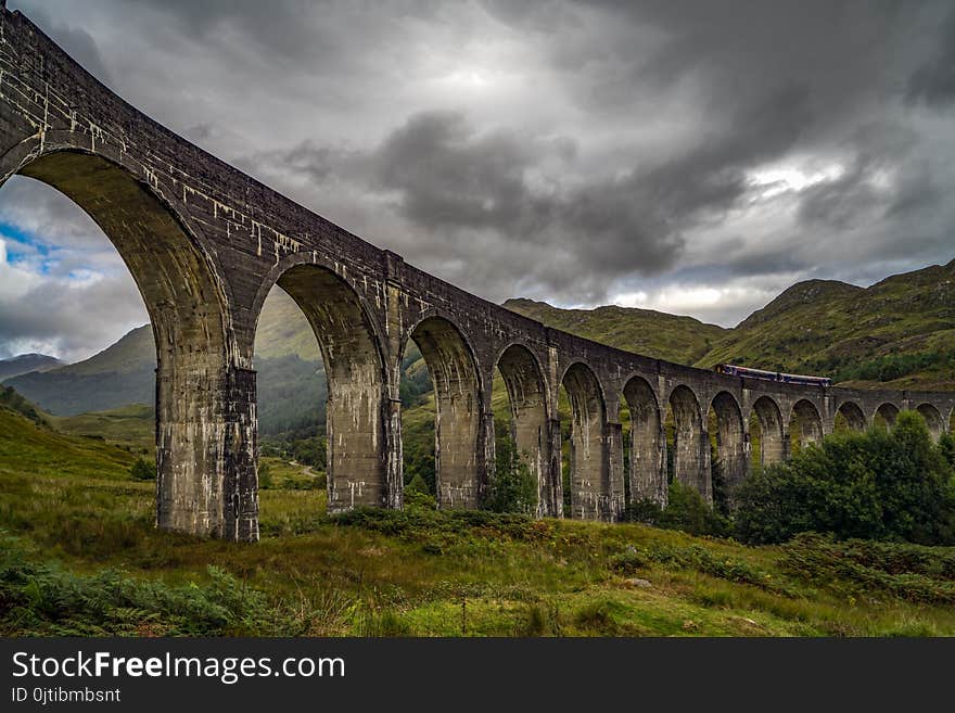 Glenfinnan Viaduct In Scottish Highlands