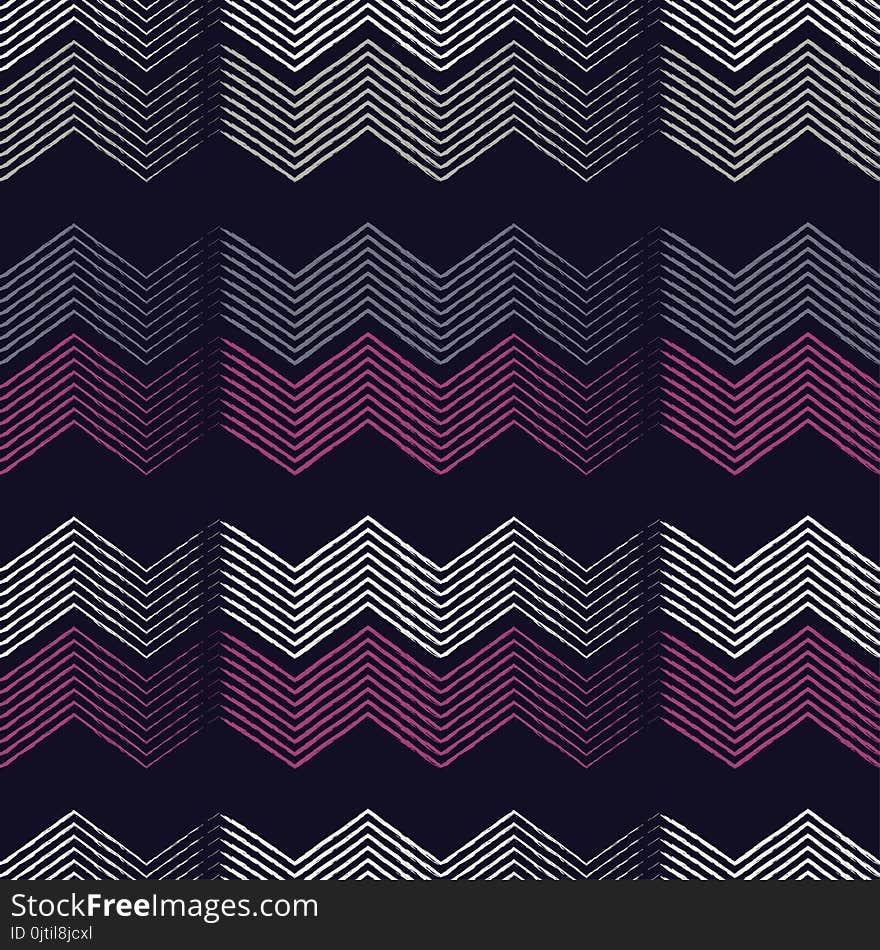 Seamless geometric pattern. Zigzag pattern. Scribble texture.