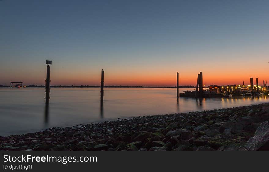 Dawn, Horizon, Sky, Sunrise