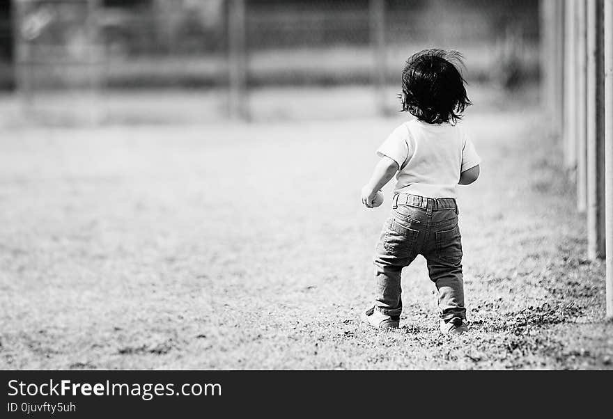 Child, Photograph, Black And White, Person