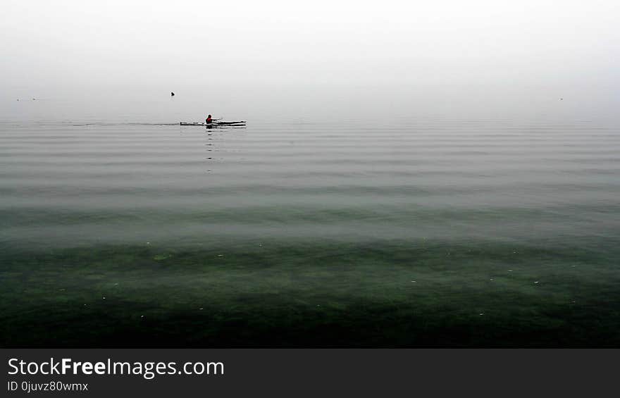 Horizon, Sea, Fog, Calm