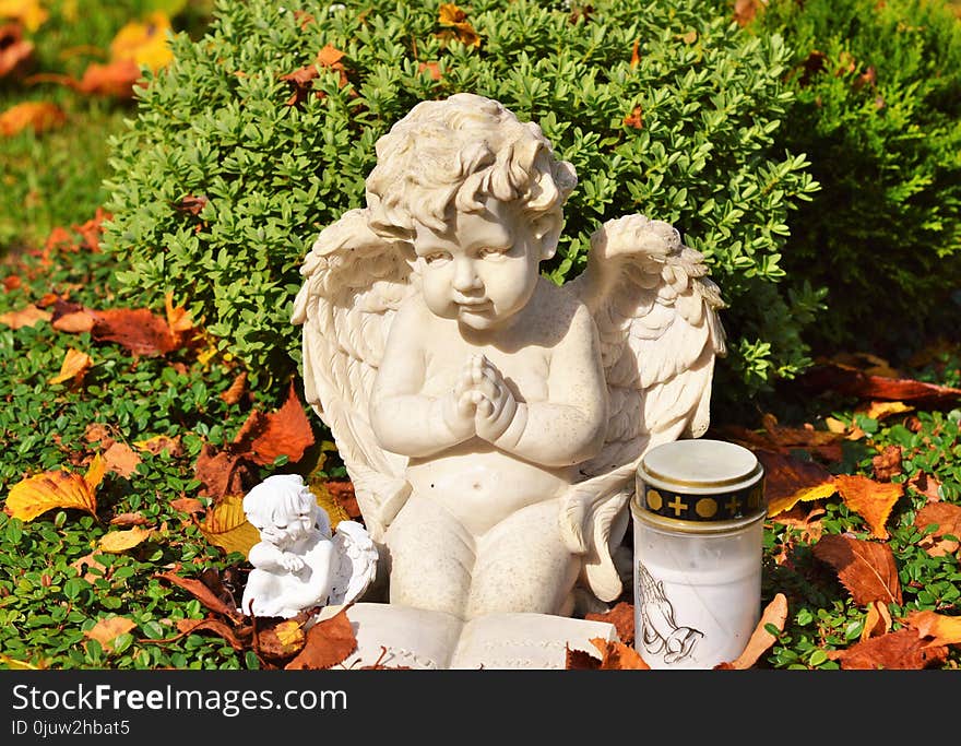 Statue, Garden, Leaf, Sculpture