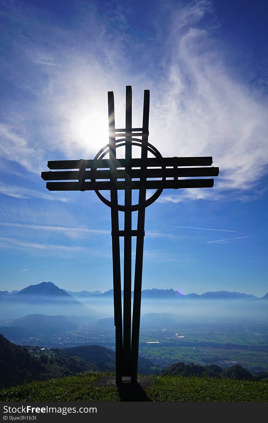 Sky, Cross, Cloud, Tree