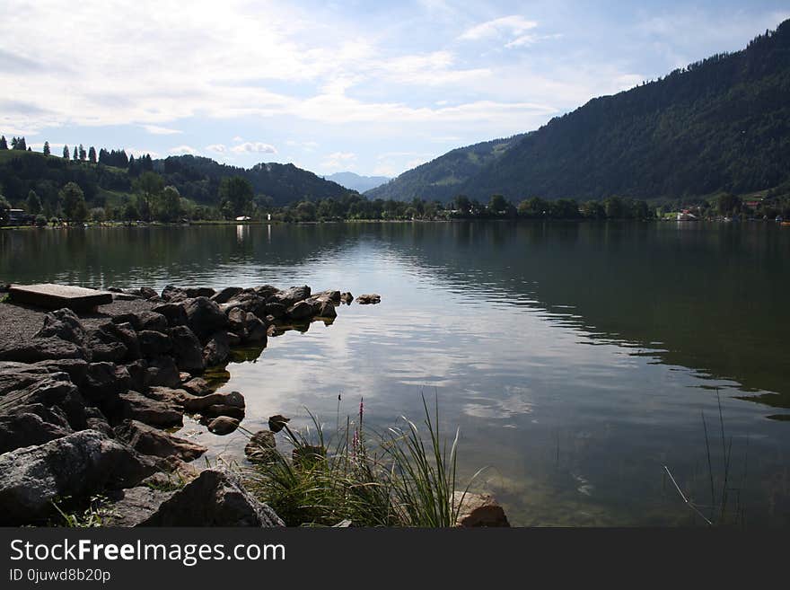 Reflection, Lake, Body Of Water, Water