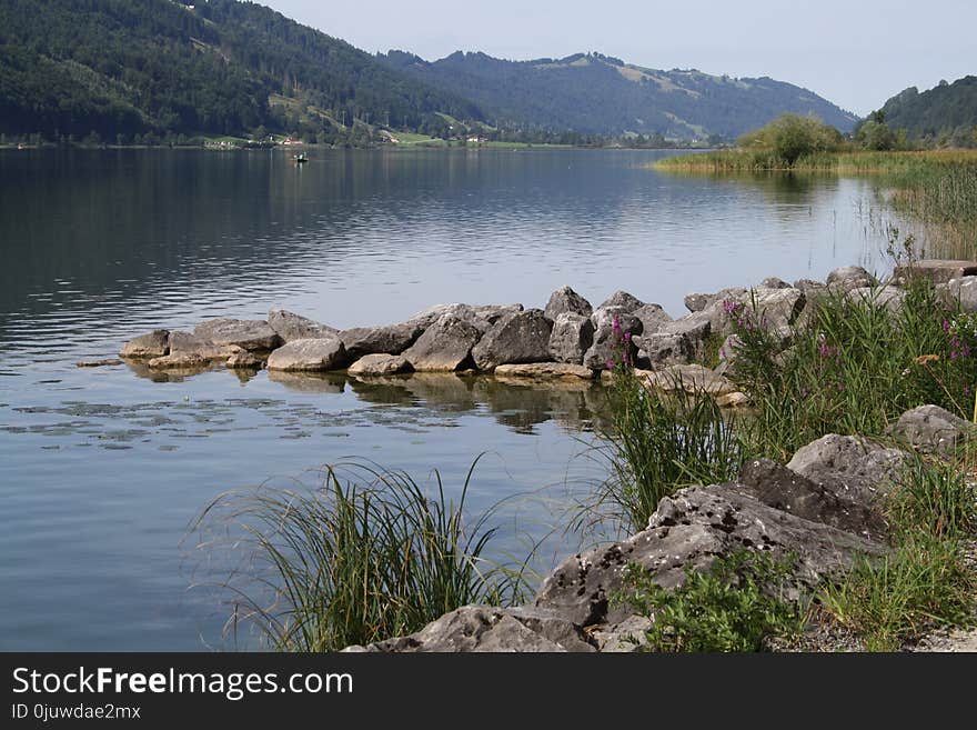 Water, Body Of Water, Lake, Bank