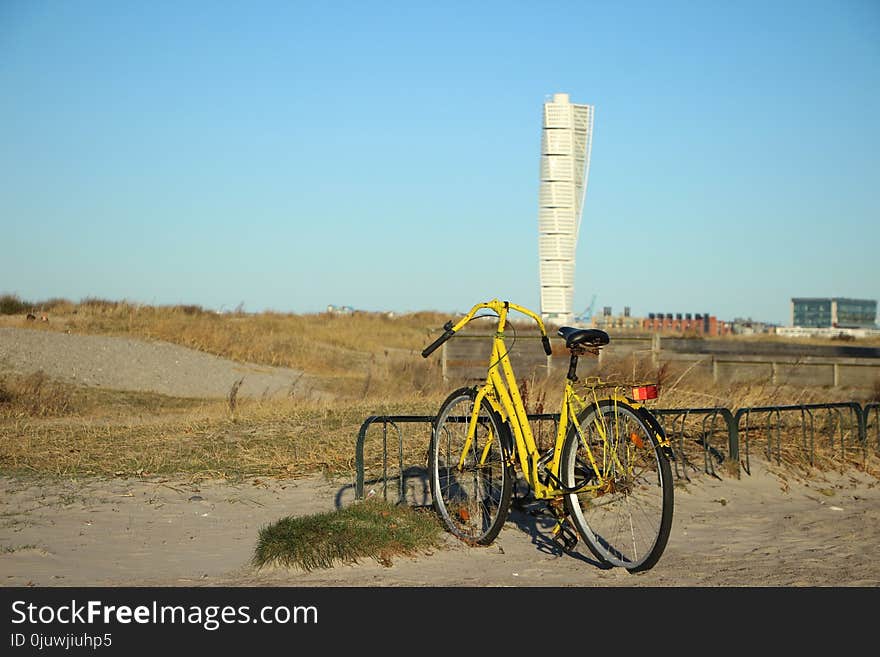 Land Vehicle, Bicycle, Cycling, Yellow