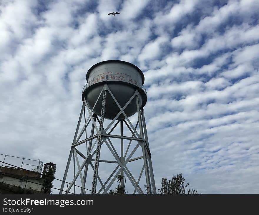 Sky, Cloud, Water Tank, Landmark