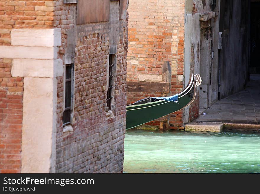 Waterway, Water, Gondola, Wood