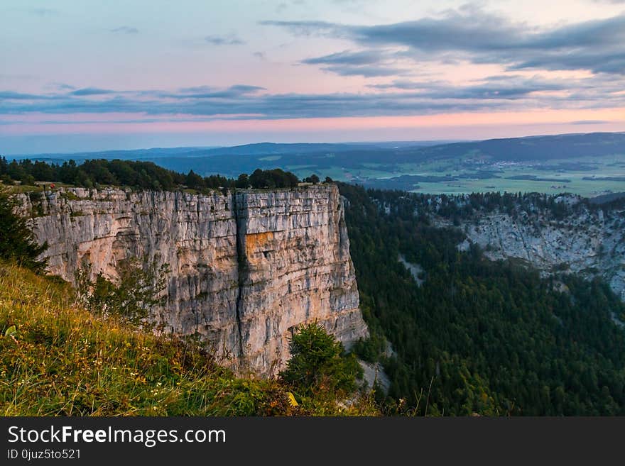 Nature, Sky, Escarpment, Cliff