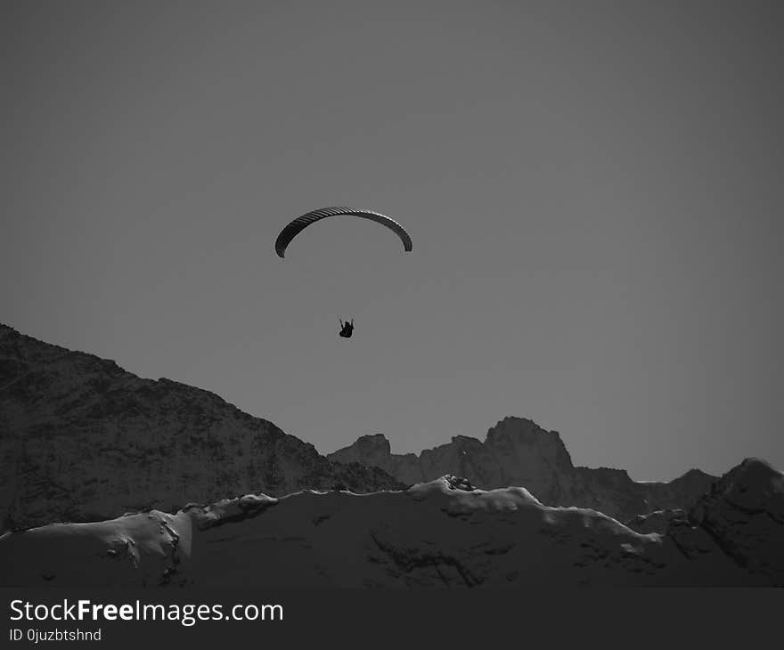 Air Sports, White, Black, Paragliding