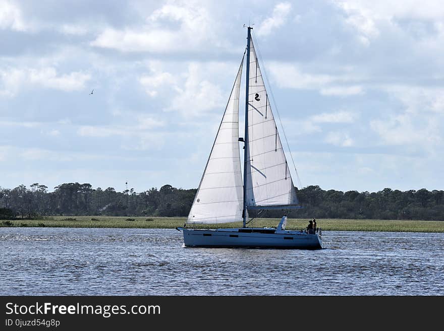 Sail, Sailboat, Water Transportation, Waterway