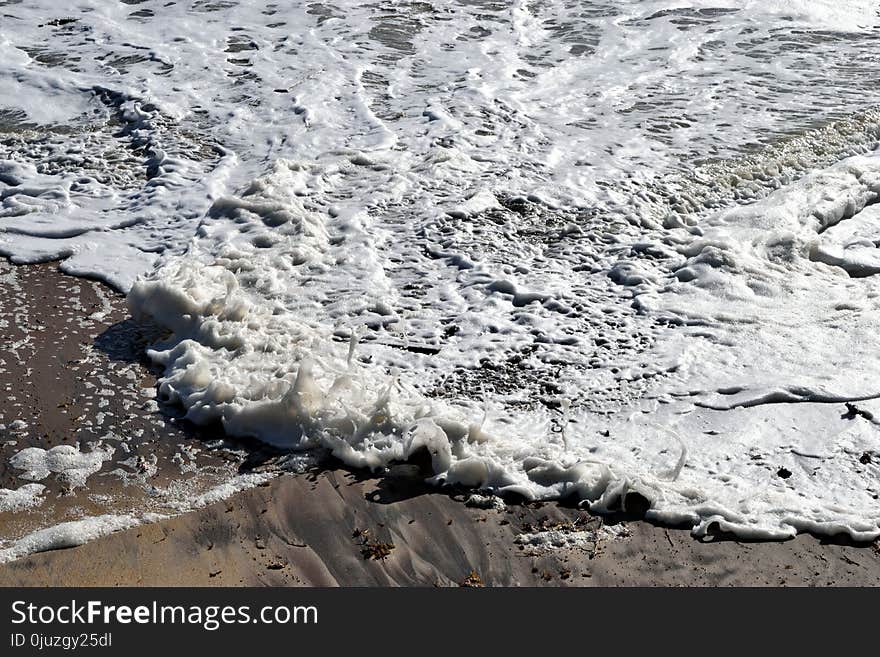 Water, Wave, Geological Phenomenon, Shore