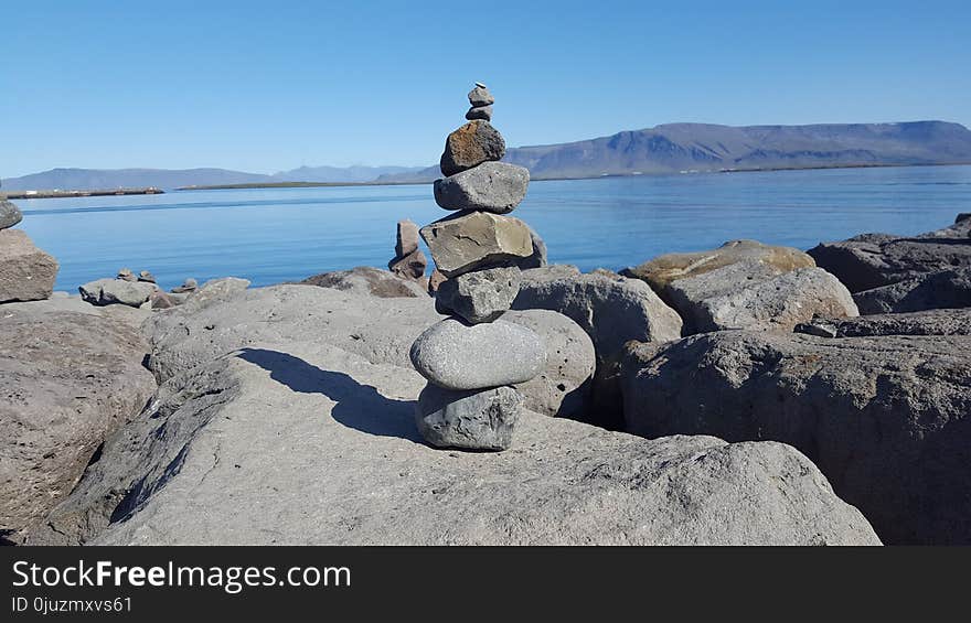 Rock, Promontory, Coast, Sky