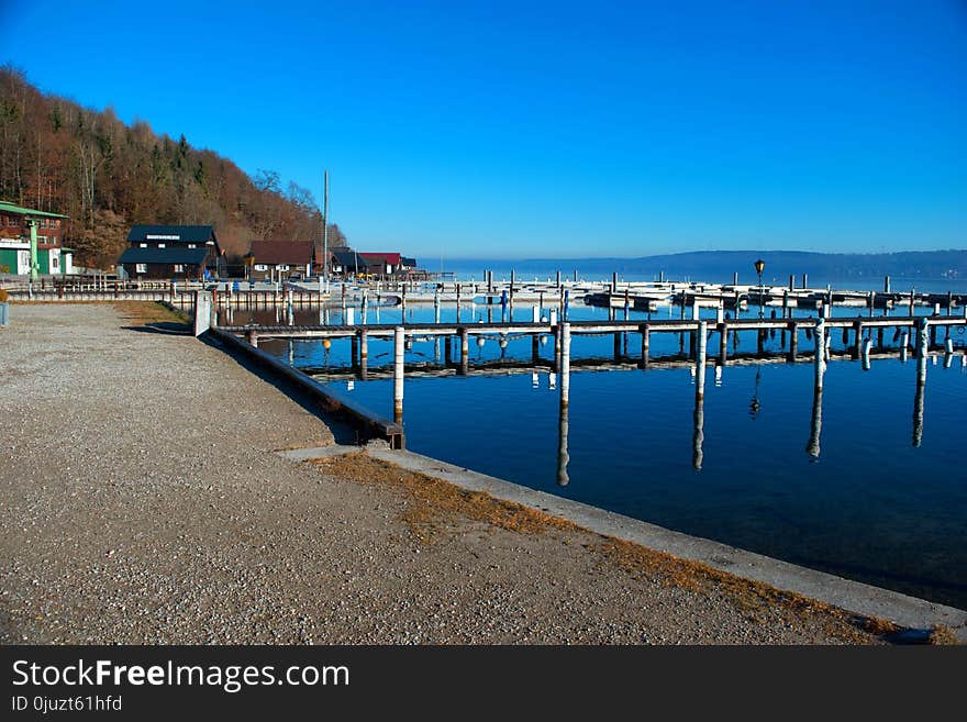 Sea, Sky, Water, Dock