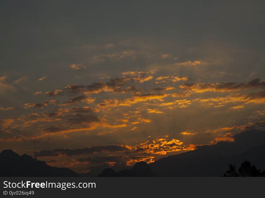 Sky, Cloud, Afterglow, Atmosphere