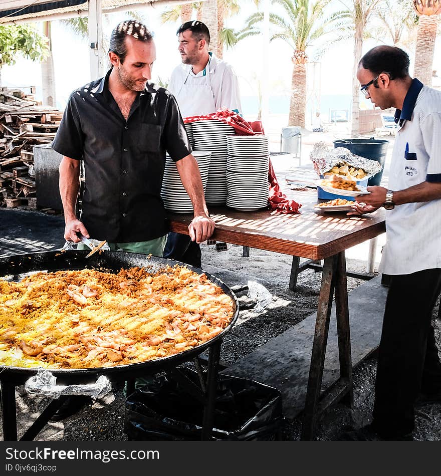 Man Cooking Biryani