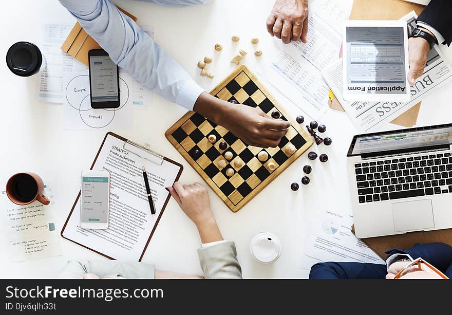 Two Person Playing Chess