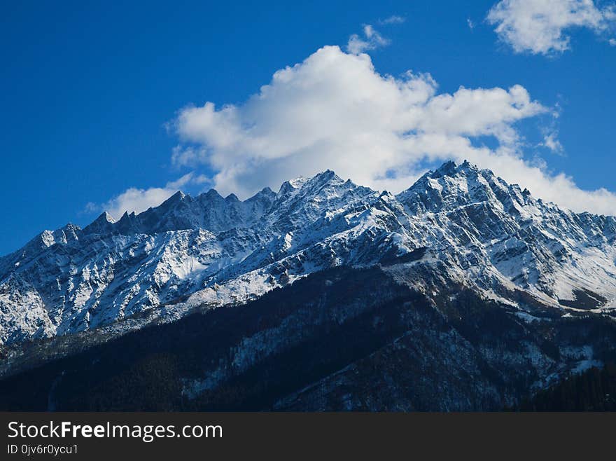 Mountain Under Blue Sky