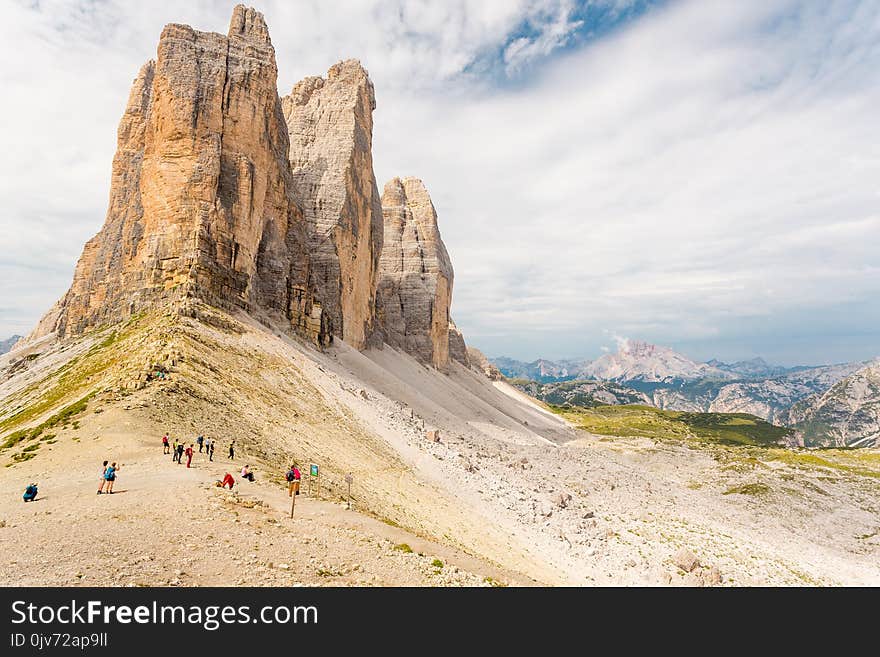 Tre cime di Lavaredo in Dolomites Mountains in Italy