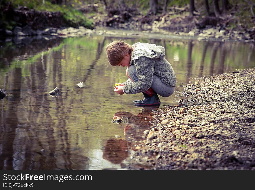 Exploring in the creek