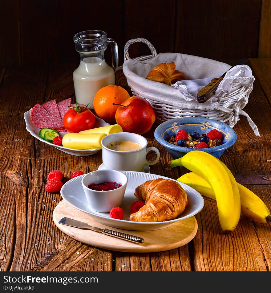 Delicious Croissant Breakfast