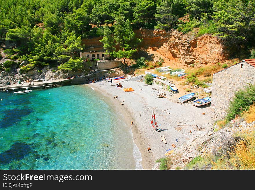 Beach on Island Mljet in Croatia