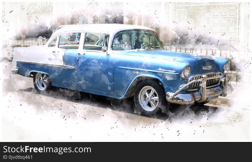 Motor Vehicle, Car, Vehicle, Chevrolet Bel Air