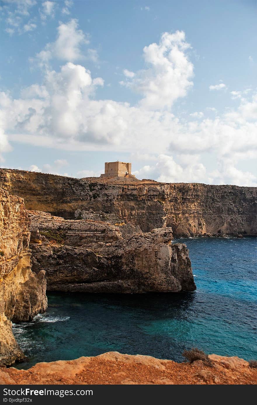 Sea, Coast, Sky, Cliff