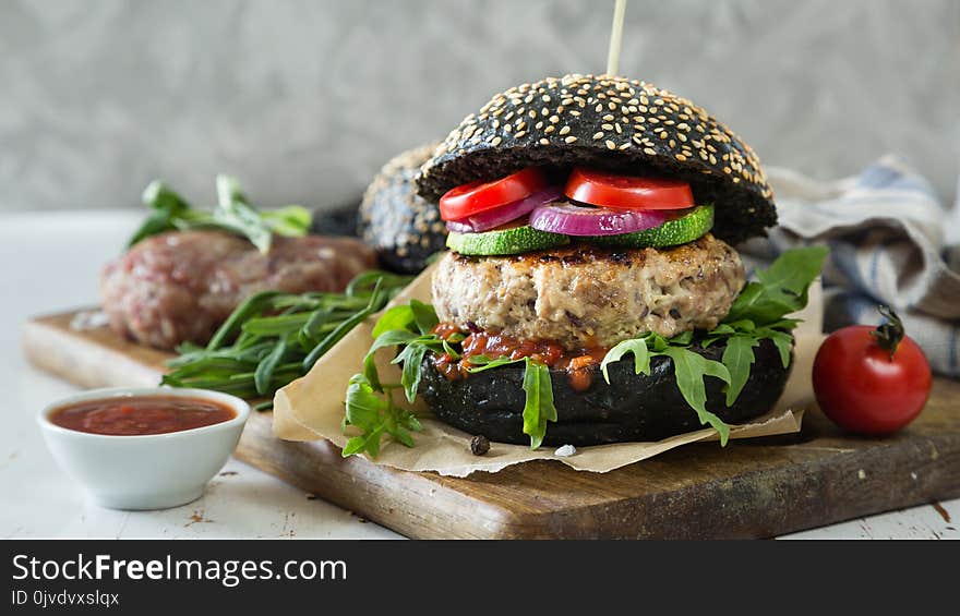 Veggie Burger, Food, Dish, Hamburger