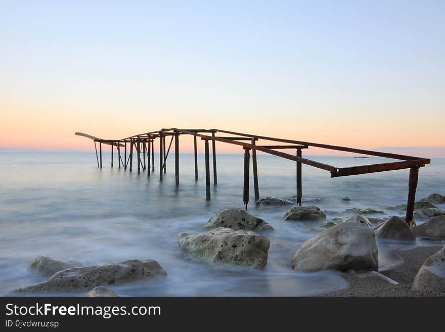 Sea, Horizon, Shore, Sky