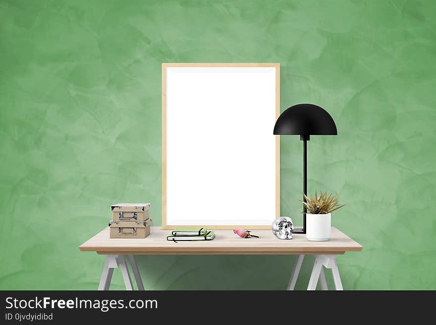 Green, Table, Wall, Furniture