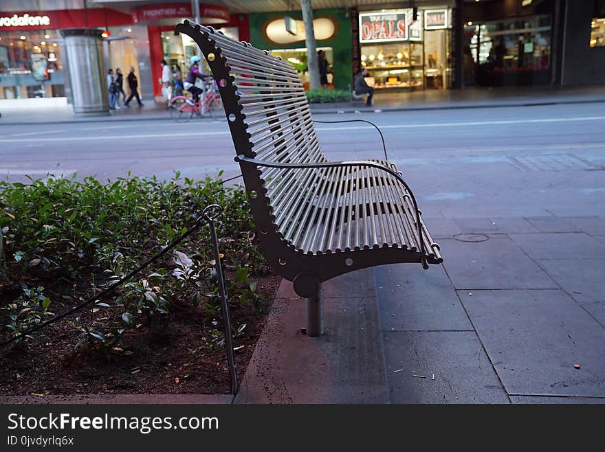 Furniture, Chair, Public Space, Sidewalk