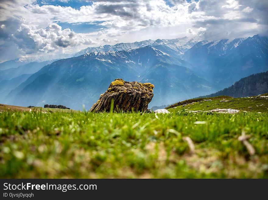 Boulder Behind Mountain