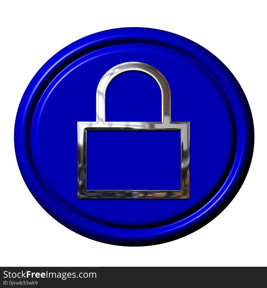 Blue, Cobalt Blue, Electric Blue, Padlock