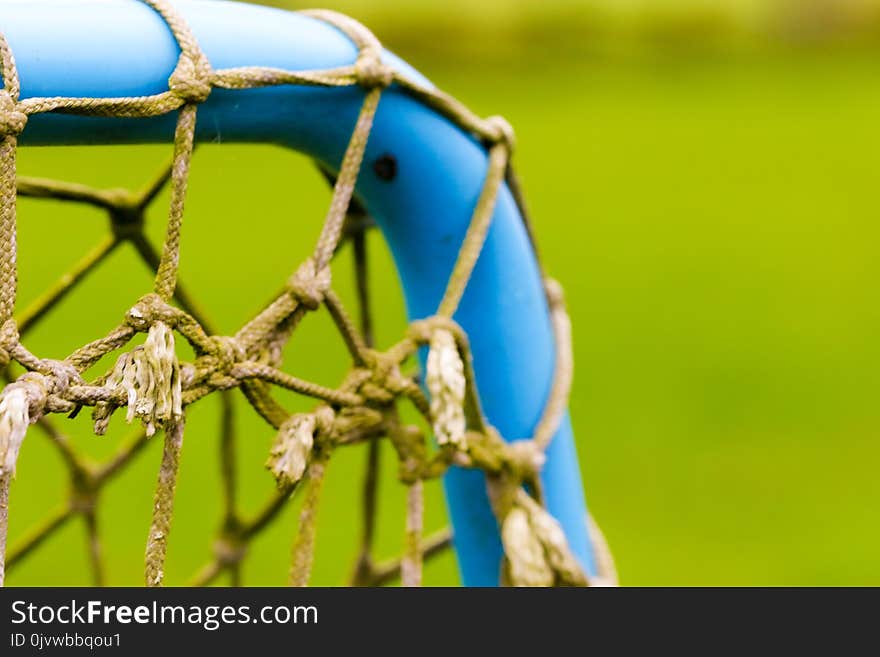 Net, Grass, Close Up, Football