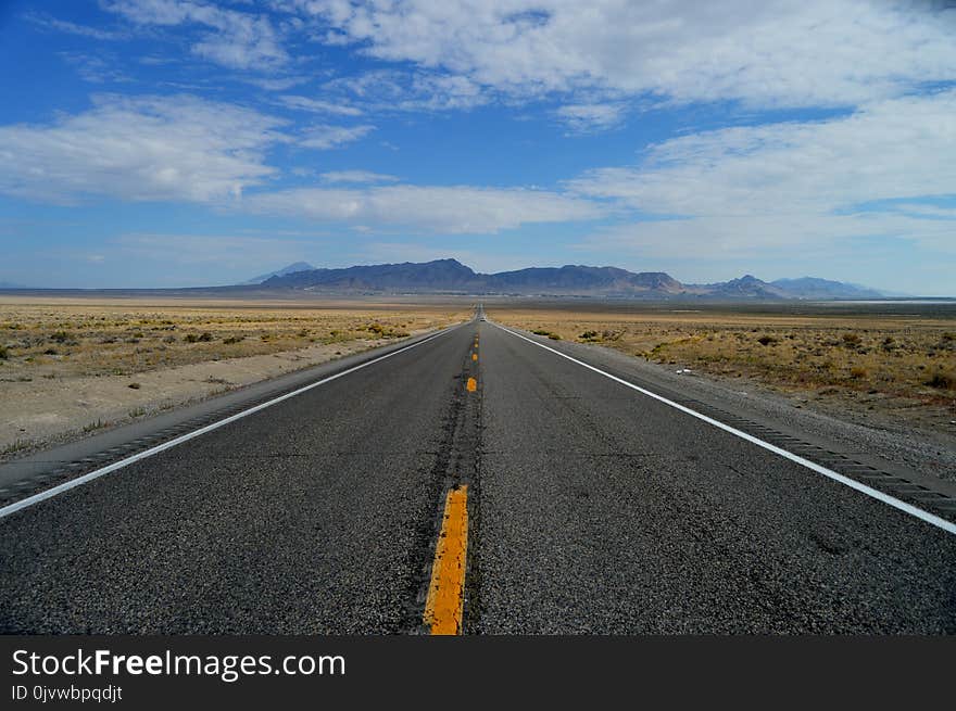 Road, Horizon, Sky, Ecosystem