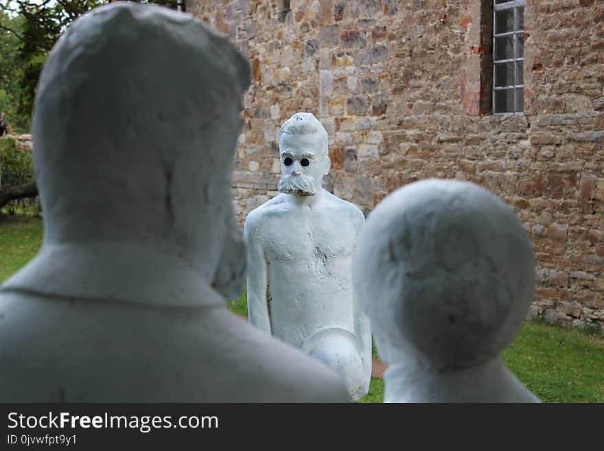 Sculpture, Statue, Head, Stone Carving